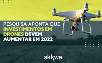Pesquisa aponta que investimentos em drones devem aumentar em 2022